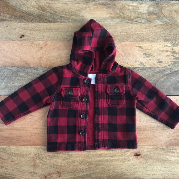 Joe Fresh Other - 🍁Joe Fresh 18-24m buffalo check jacket with hood